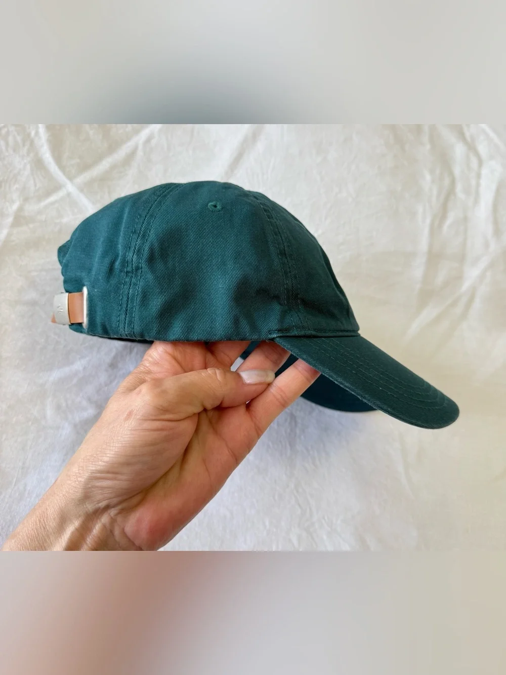 Lacoste | Mens OSFM | Teal Big Croc Cap Adjustable Strap Back Golf Hat